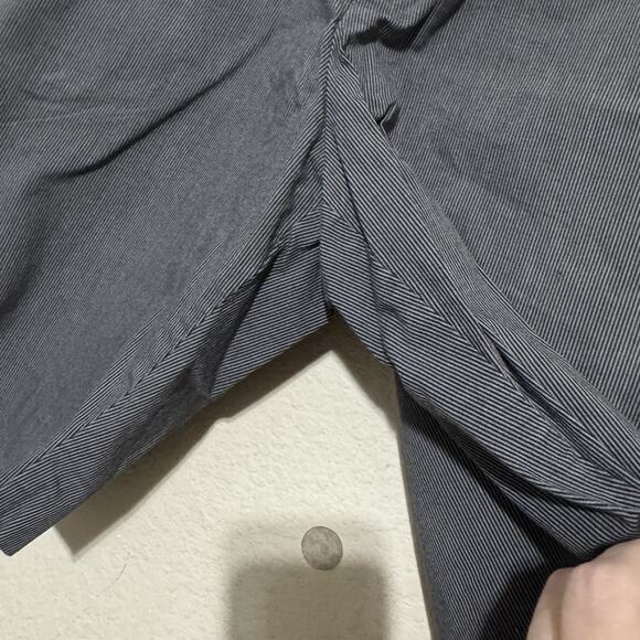 Theory Chino Shorts men’s size 38 X8 black stripe golf casual Stretch - Picture 3 of 7